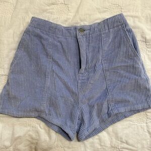 RVCA lilac corduroy shorts